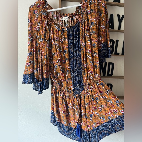 Umgee Patterned Romper - Picture 2 of 6